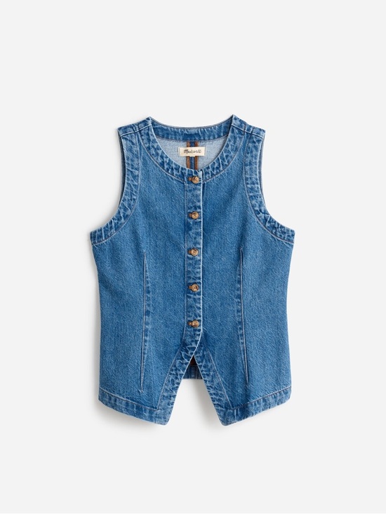 NWT Madewell Denim Vest - Picture 6 of 6